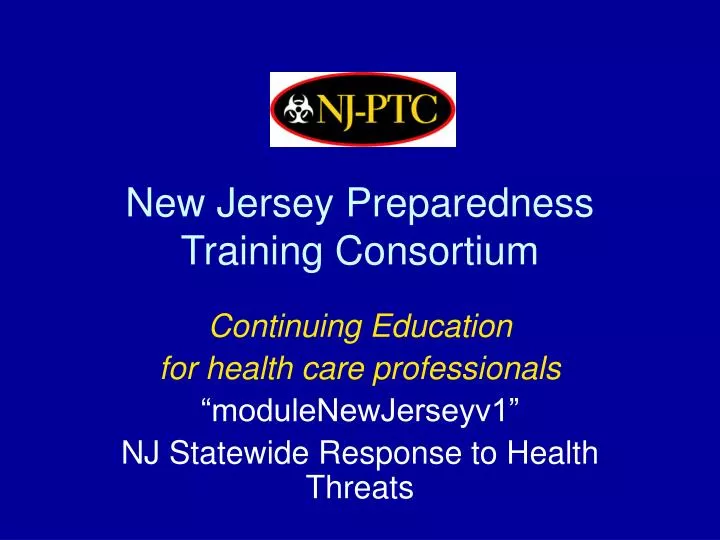 new jersey preparedness training consortium