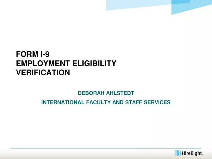 form i 9 employment eligibility verification