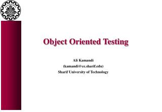 Object Oriented Testing