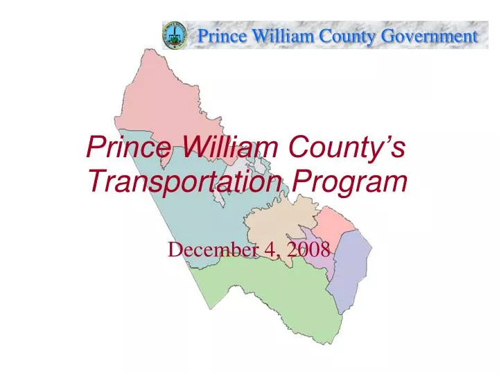 prince william county s transportation program