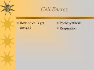 Cell Energy