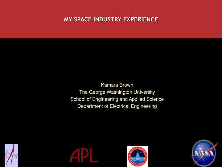 my space industry experience