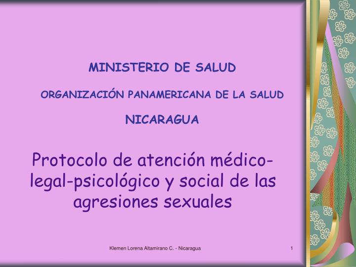 ministerio de salud organizaci n panamericana de la salud nicaragua