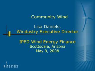 Community Wind