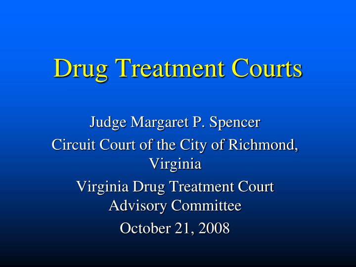 drug treatment courts