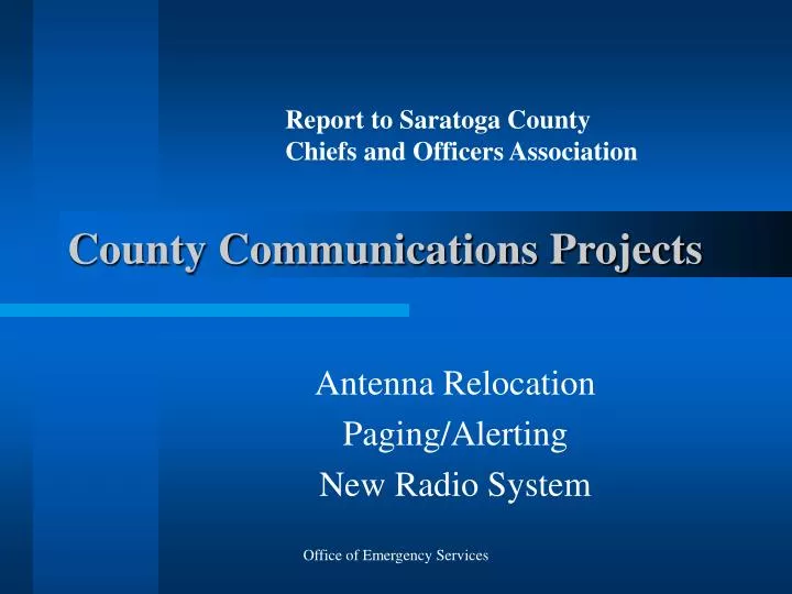county communications projects