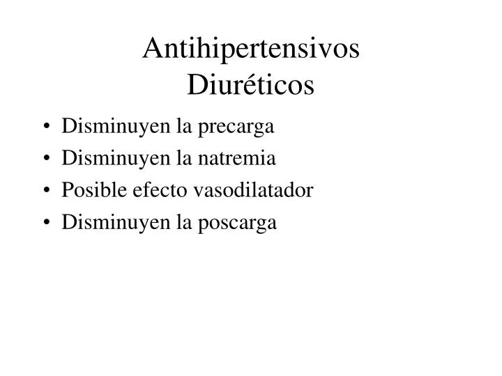 antihipertensivos diur ticos