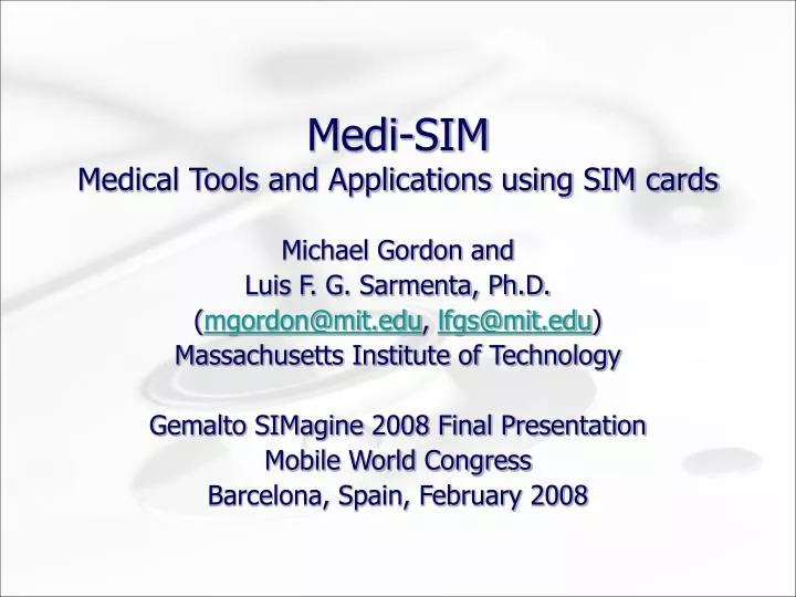 medi sim medical tools and applications using sim cards