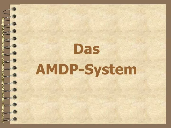das amdp system