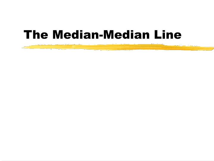 the median median line