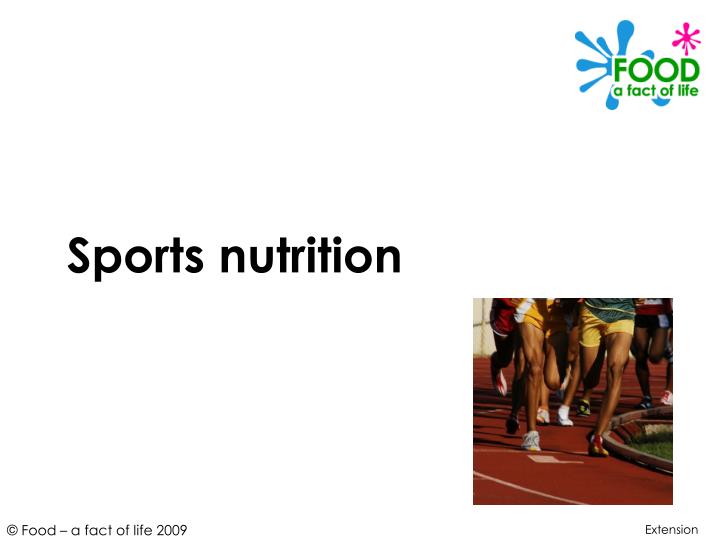 sports nutrition