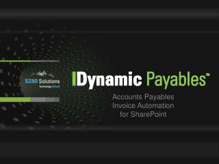 Accounts Payables Invoice Automation for SharePoint