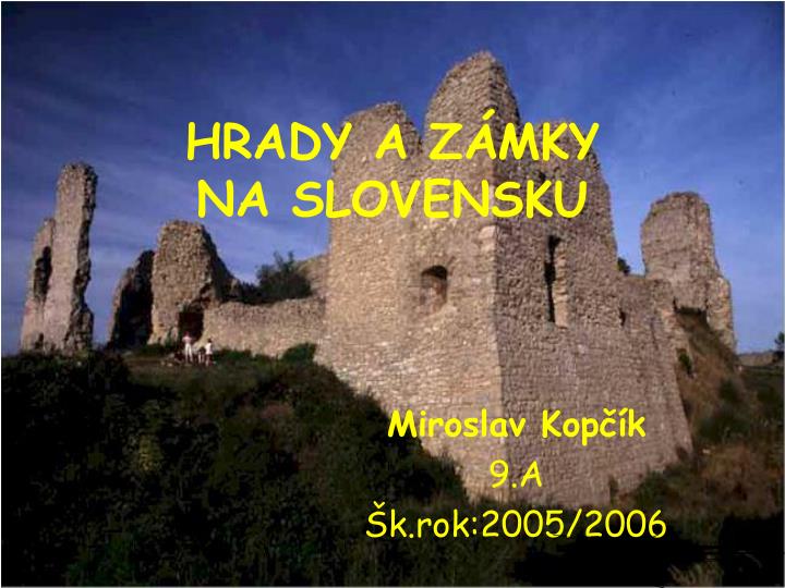 hrady a z mky na slovensku