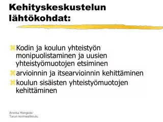 kehityskeskustelun l ht kohdat