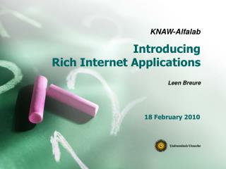 Introducing Rich Internet Applications
