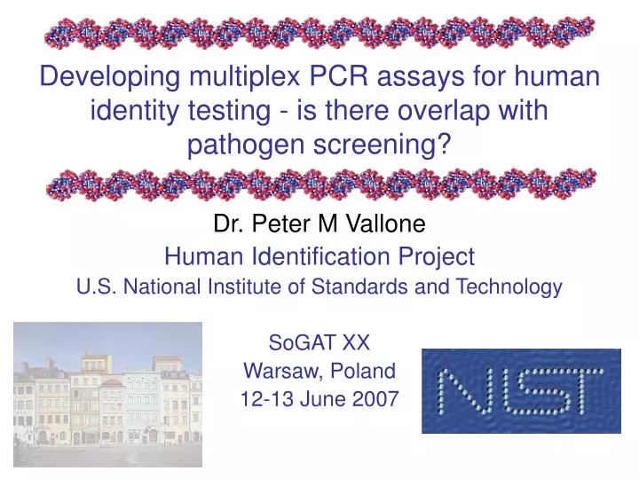 developing multiplex pcr assays for human identity testing is there overlap with pathogen screening