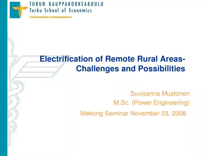electrification of remote rural areas challenges and possibilities