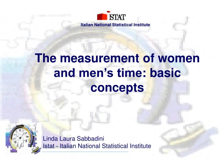 the measurement of women and men s time basic concepts