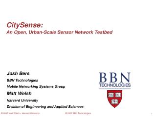 CitySense: An Open, Urban-Scale Sensor Network Testbed