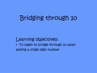 bridging through 10