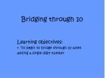Bridging through 10 - slide 1
