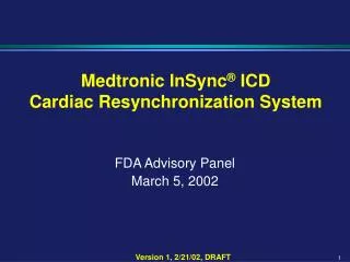FDA Advisory Panel March 5, 2002
