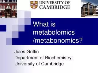 What is metabolomics /metabonomics?