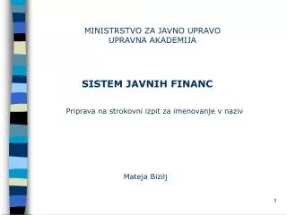 ministrstvo za javno upravo upravna akademija