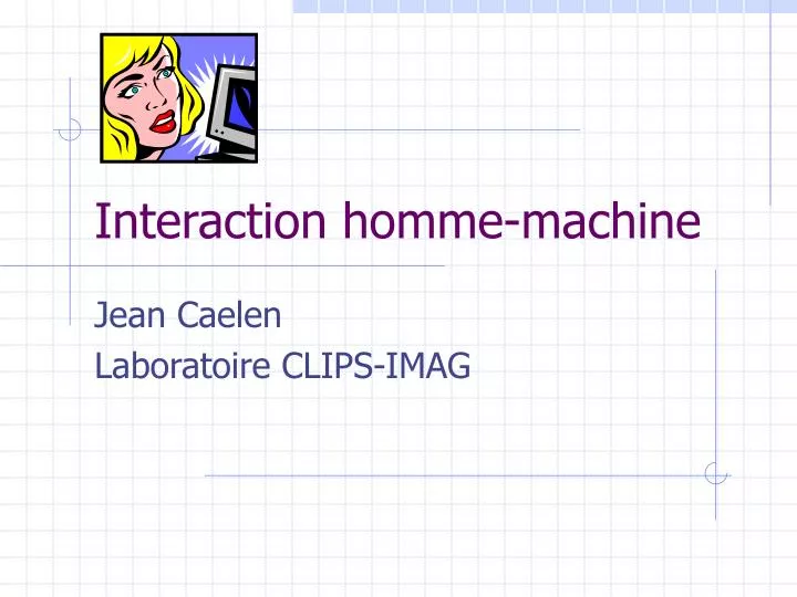 interaction homme machine