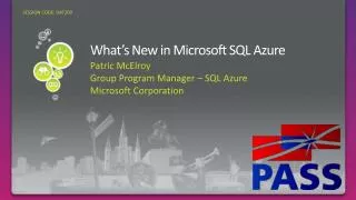 What’s New in Microsoft SQL Azure