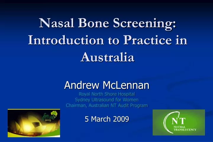 nasal bone screening introduction to practice in australia