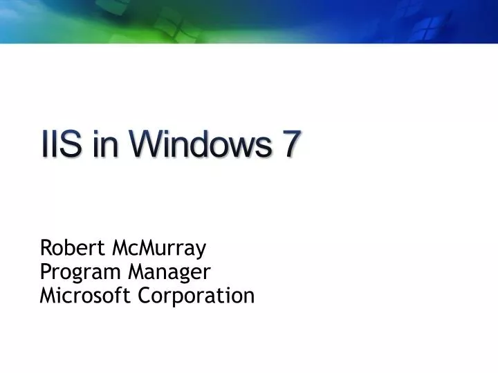 iis in windows 7