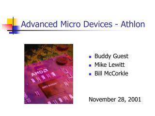 Advanced Micro Devices - Athlon