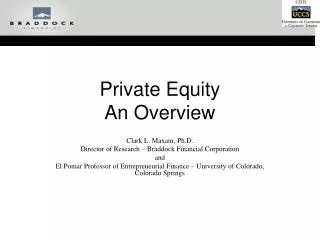 Private Equity An Overview