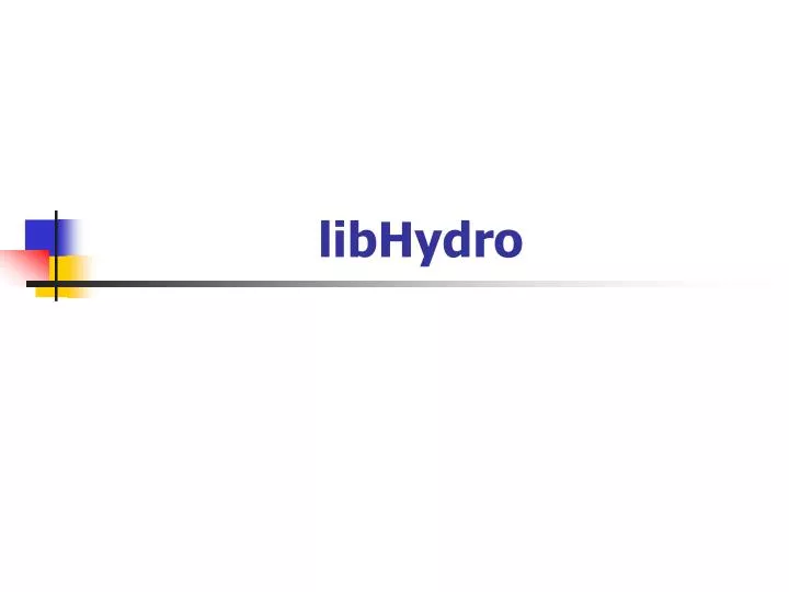 libhydro