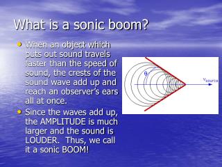 What is a sonic boom?
