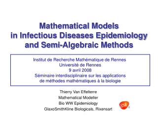 Mathematical Models in Infectious Diseases Epidemiology and Semi-Algebraic Methods