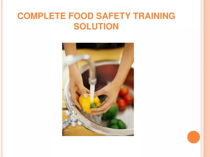 complete food safety training solution