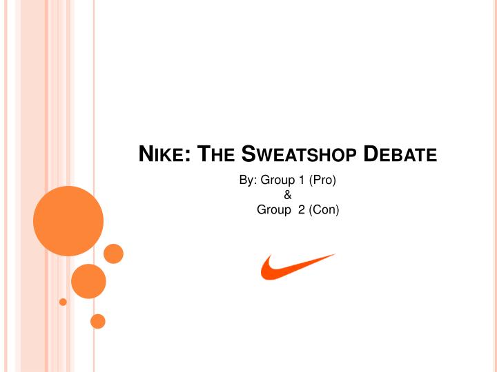nike the sweatshop debate