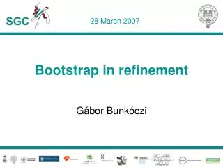 Bootstrap in refinement