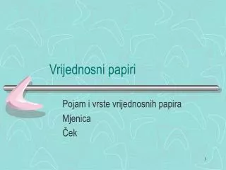 vrijednosni papiri