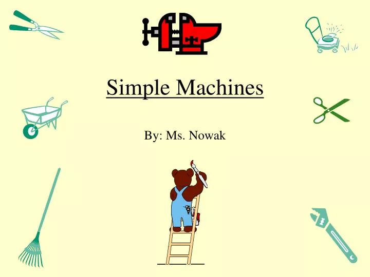 simple machines by ms nowak