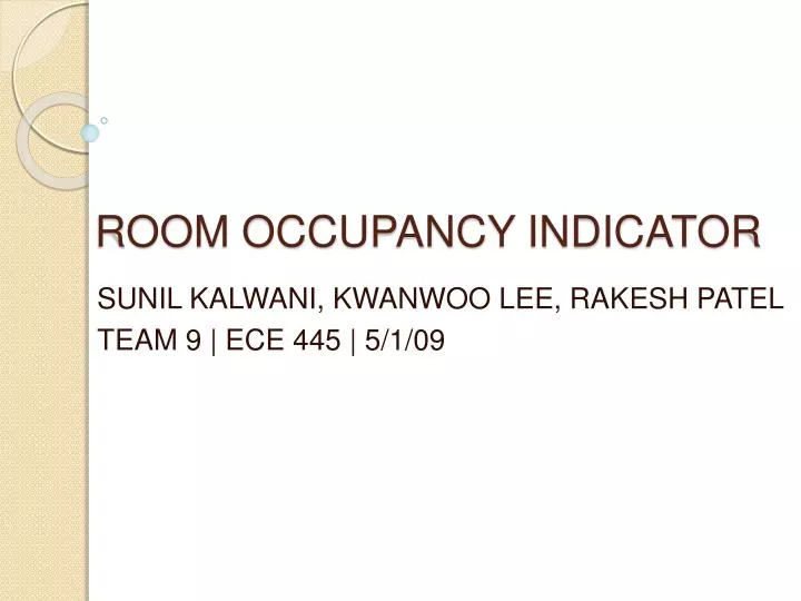 room occupancy indicator