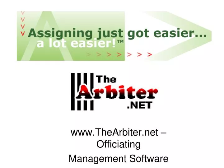 www thearbiter net officiating management software