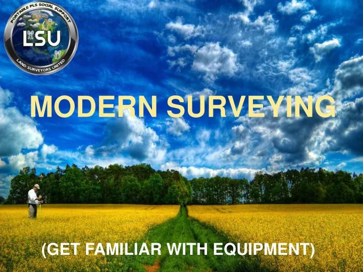 modern surveying