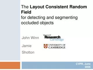 The Layout Consistent Random Field for detecting and segmenting occluded objects
