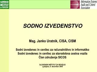 sodno izvedenstvo
