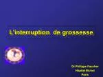 L’interruption de grossesse - slide 1
