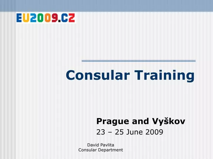 consular training