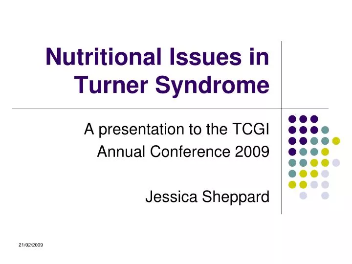 nutritional issues in turner syndrome